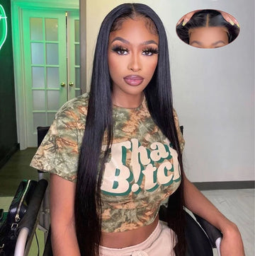 Silkwave Glueless Wig Human Hair Ready To Wear Straight 4X4 5x5 Hd Lace Wig Prepluck Straight Human Hair Brazilian Wig For Women