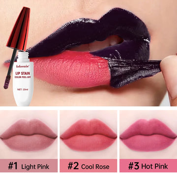 Peel Off Matte Lipstick for Lips Stick 24 Hours Water Resistant Lipsticks Waterproof Lip Resistant Long Lasting Lip Inks