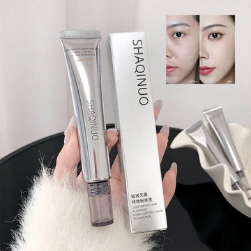Women light through flawless makeup foundation liquid, concealer whitening, a touch of makeup, no card powder, lasting makeup