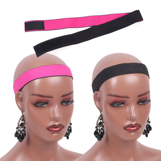 3Cm Lace Melting Band Elastic Edge Wrap For Wigs 3Pcs Wig Bands To Lay And Hold Edges In Place Black Pink Double Side Headband