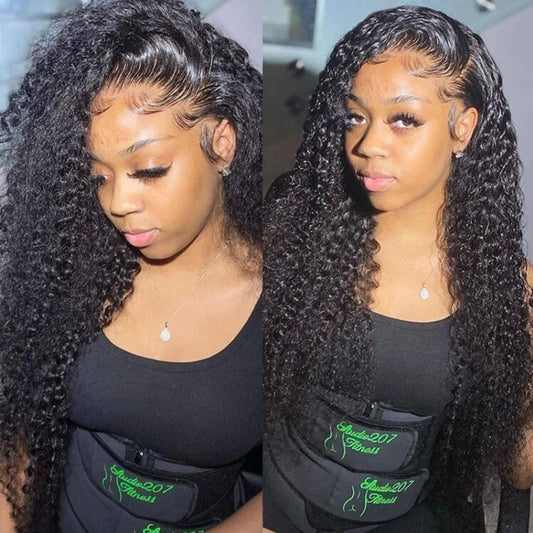 kinky Curly Human Hair Bundles Brazilian Hair Weave Remy Human Hair Bundles 3 Bundles for Black Women 28 Inch Natural Color