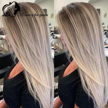 #6/60Straight 13x4  Transparent Lace Front Wig Human Hair Wigs 100% Human Hair Quality180% Density Suitable For Girls Cosplay