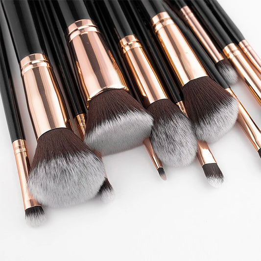 Makeup brush set, black powder brush, eye shadow brush, powder blusher brush tools, beauty tools