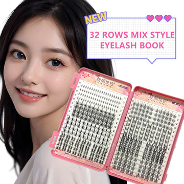 Mix 32Rows Eyeslashes Extension Personal Professional Individual Cluster Grafting Wholesale Large Capacity Flowerknow Makeup