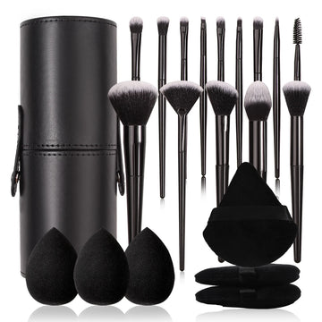 3~21pcs Fashion Makeup Brsuh Set Soft Hair Cosmetic Brushes With Makeup Brush Holder Beauty Egg And Powder Puff